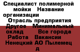 Специалист полимерной мойки › Название организации ­ Fast and Shine › Отрасль предприятия ­ Другое › Минимальный оклад ­ 1 - Все города Работа » Вакансии   . Ненецкий АО,Пылемец д.